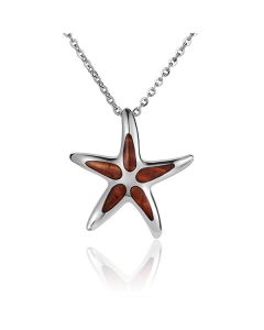 Koa Starfish Pendant