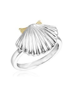 SS 14K 2T Sea Shell Ring