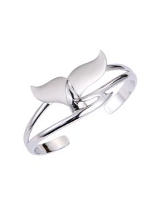 Sterling Silver Whale Tail Ring