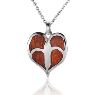 Koa Anthurium Pendant