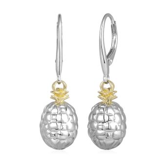 SS 14KY Pineapple Earrings