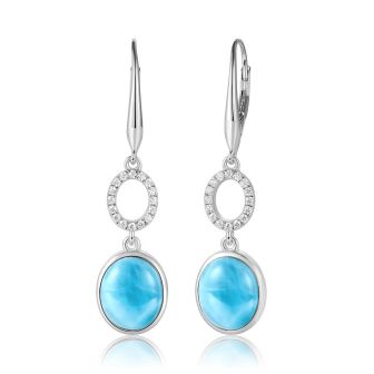 SS 925 Larimar Earrings
