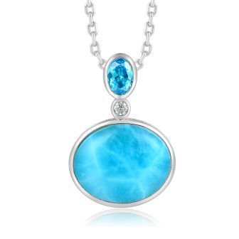SS 925 Larimar Pendant