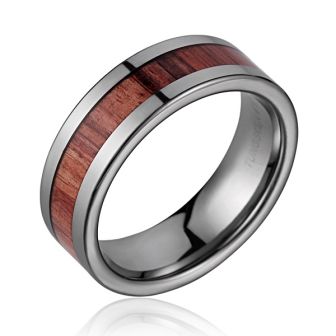 8mm Tulip Wood Ring