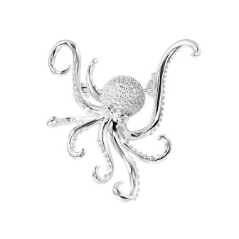 SS 925 Octopus Brooch
