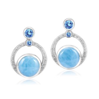 SS Larimar Earrings