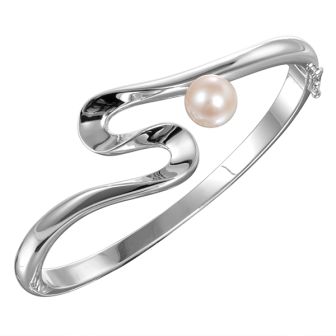 Sterling Silver Pearl Bracelet