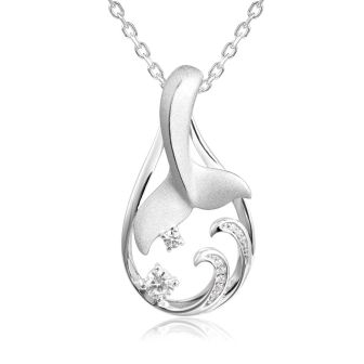 SS 925 Whale Tail Pendant