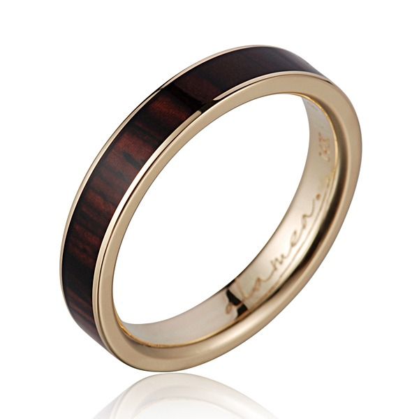 3mm Cocobolo Wood Ring