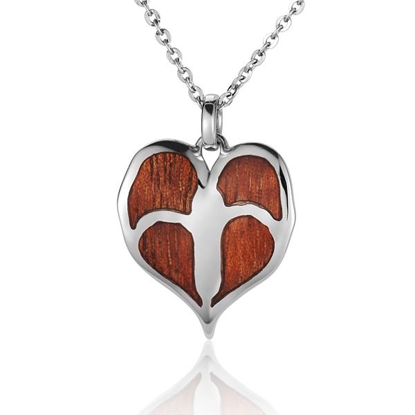 Koa Anthurium Pendant