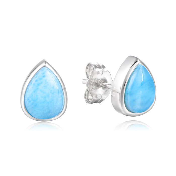 SS 925 Larimar Stud Earrings